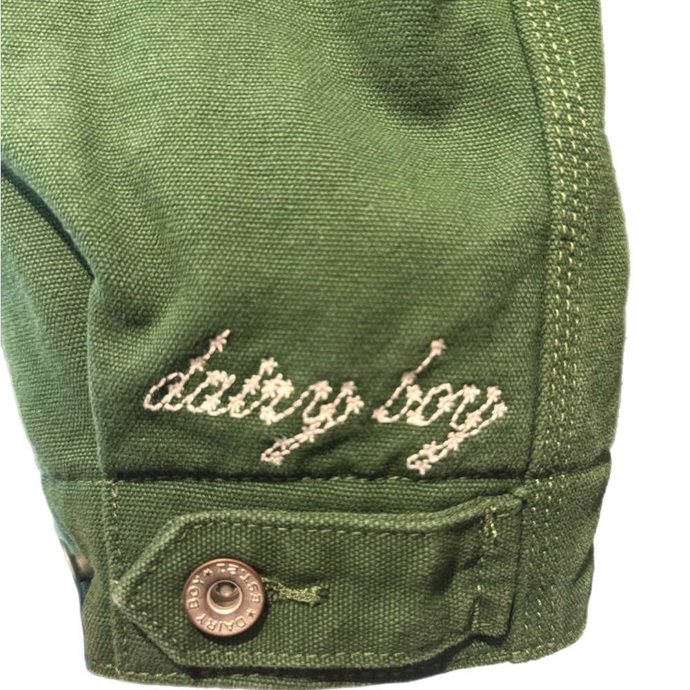 Dairy Boy Green/Pink Barn Jacket Size M - Picture 3 of 9